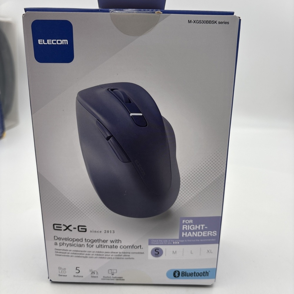 Elecom M-Xgs30Dbsk Right Hand Wireless Mouse Size SMALL